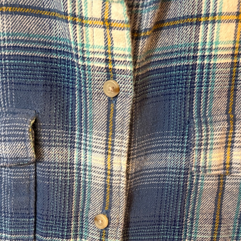 Old Navy Blue “Boyfriend” Button-Down Shirt - Picture 8 of 8